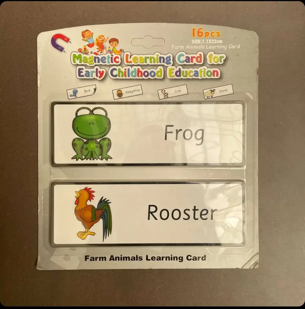 Magnetic Learning Cards (Animals)
