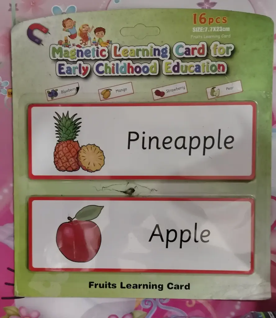 Magnetic Learning Cards (Fruits)