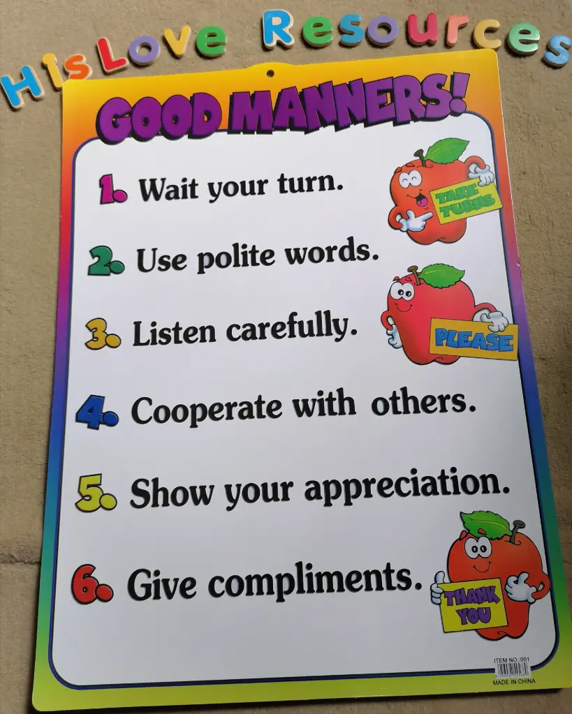 Good Manners Wallchart