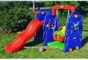 Elephant Single Slide & Swing (Blue)