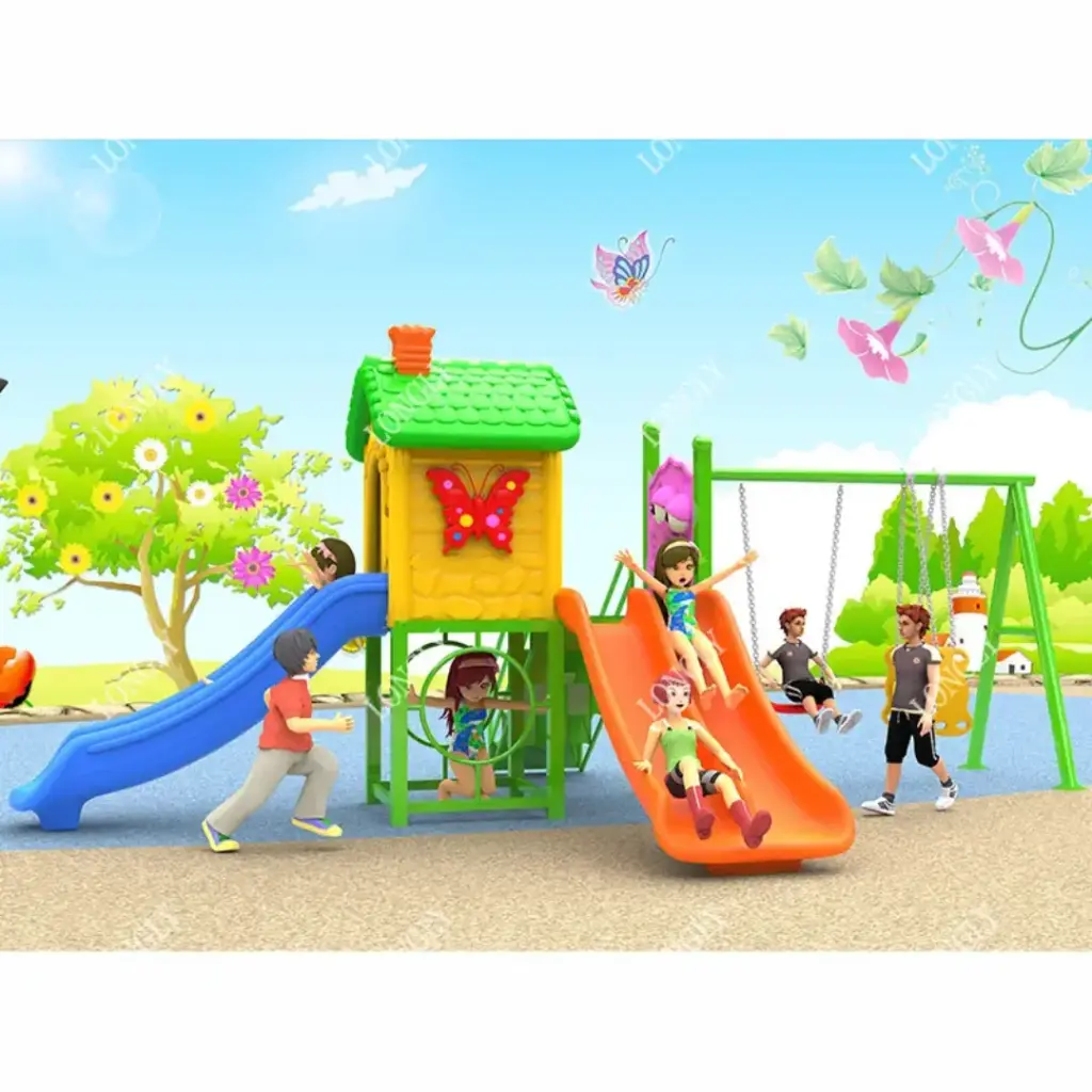 Playhouse Swing & Slide Set-210510