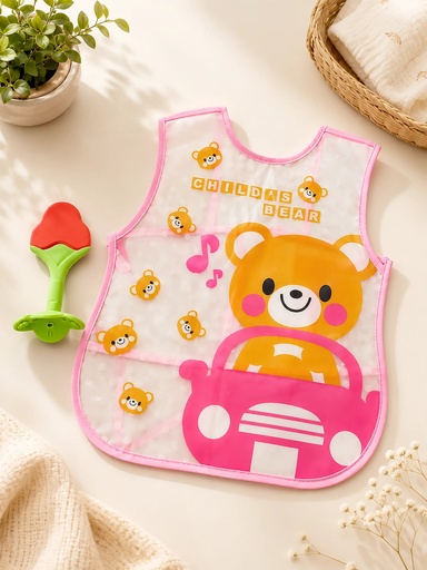 Baby/ Toddler Bib/ Apron (Pink)