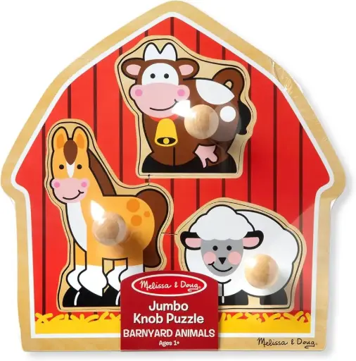 Melissa & Doug Jumbo knob Puzzle-Barnyard