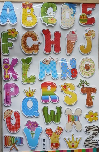 3D Wall Alphabet Sticker 2