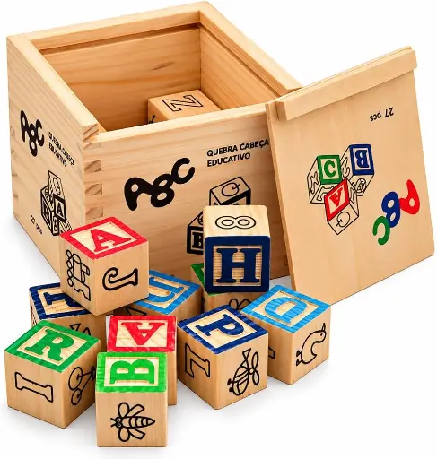 Wooden Alphabet/Number/Picture Blocks