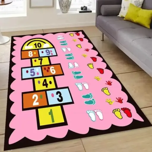 Classroom Rug (Pink Hopscotch)M/m